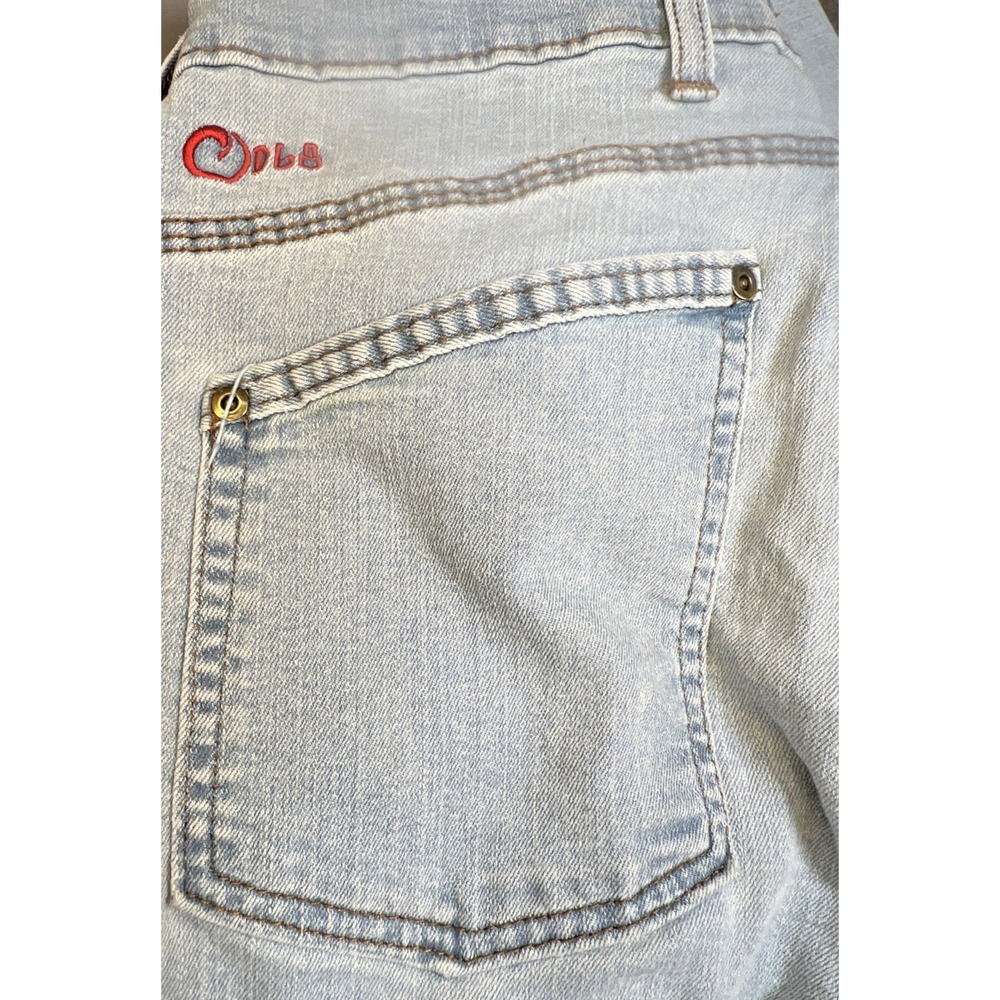 Origin USA Fighter Fit D68 Jeans Men 32x32 USA Made Light Wash Distressed Denim - Picture 9 of 16